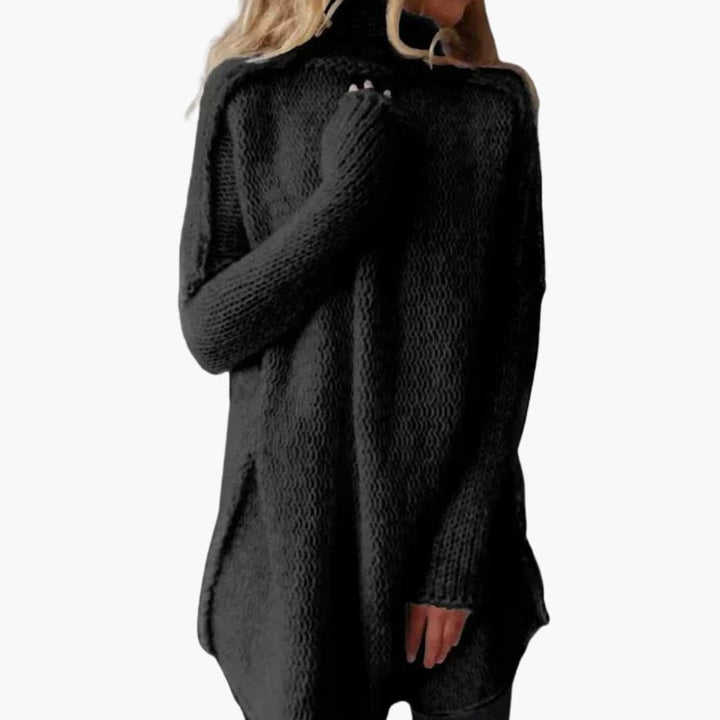 Damen Pullover mit Rundhals und weiter Passform
