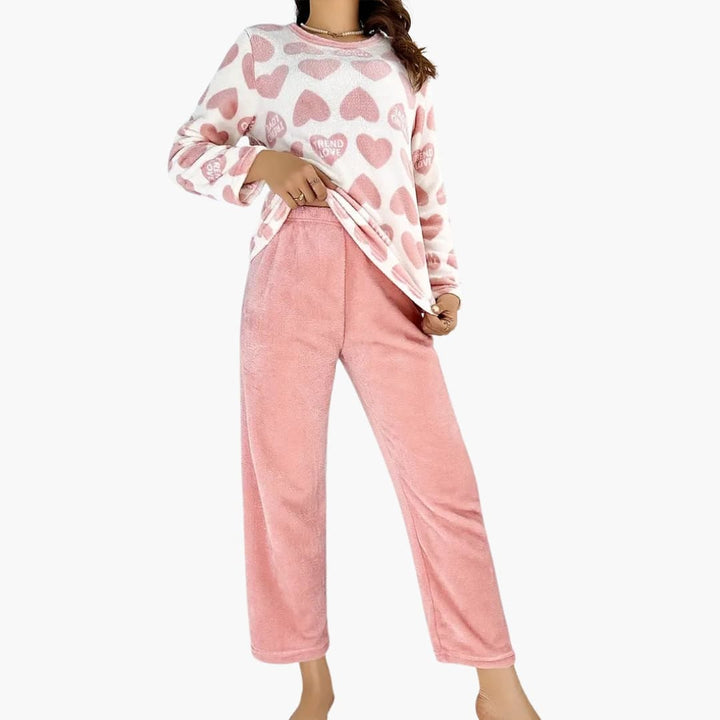 Damen Pyjama Set mit Printshirt