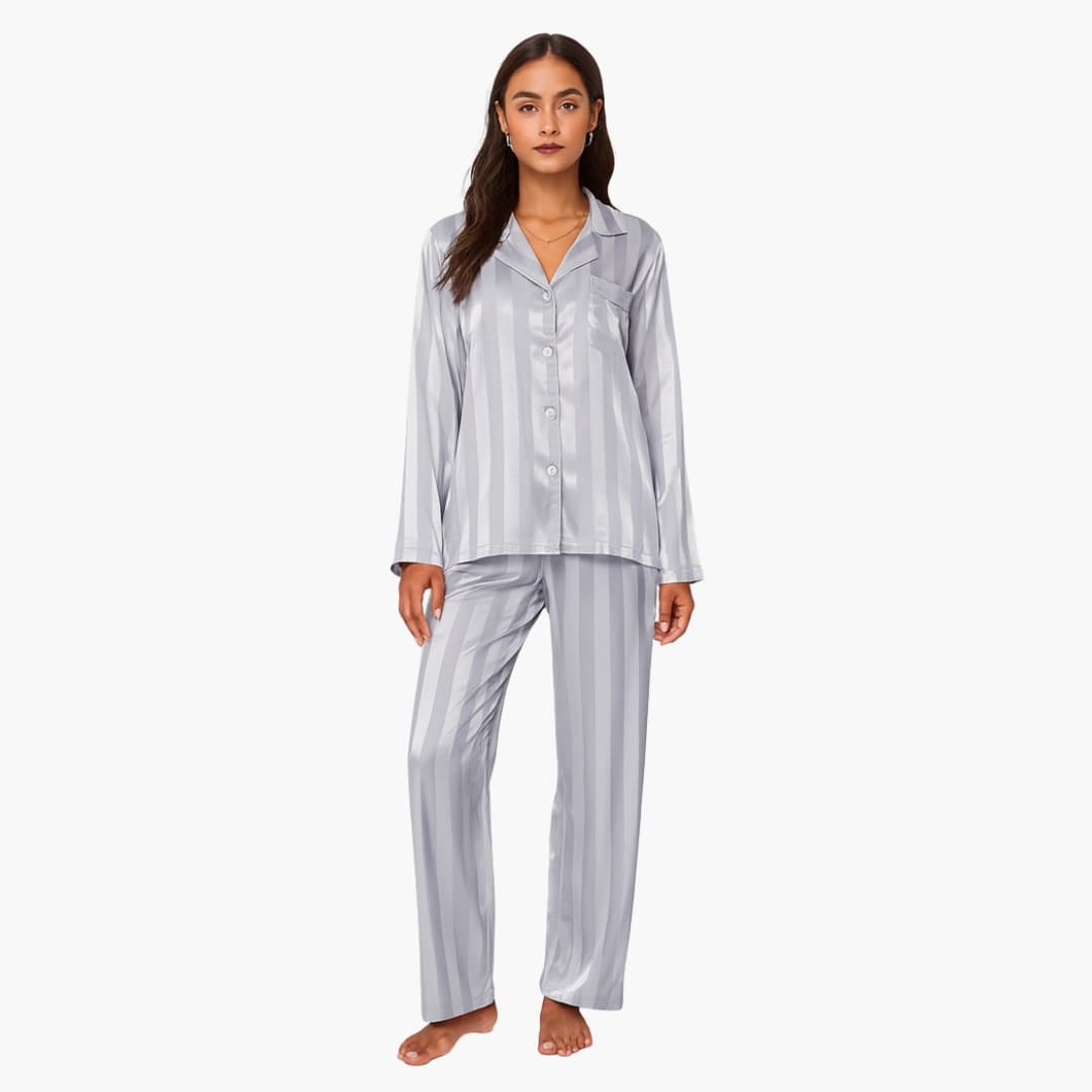 Damen Pyjama Set mit Hemd und Hose