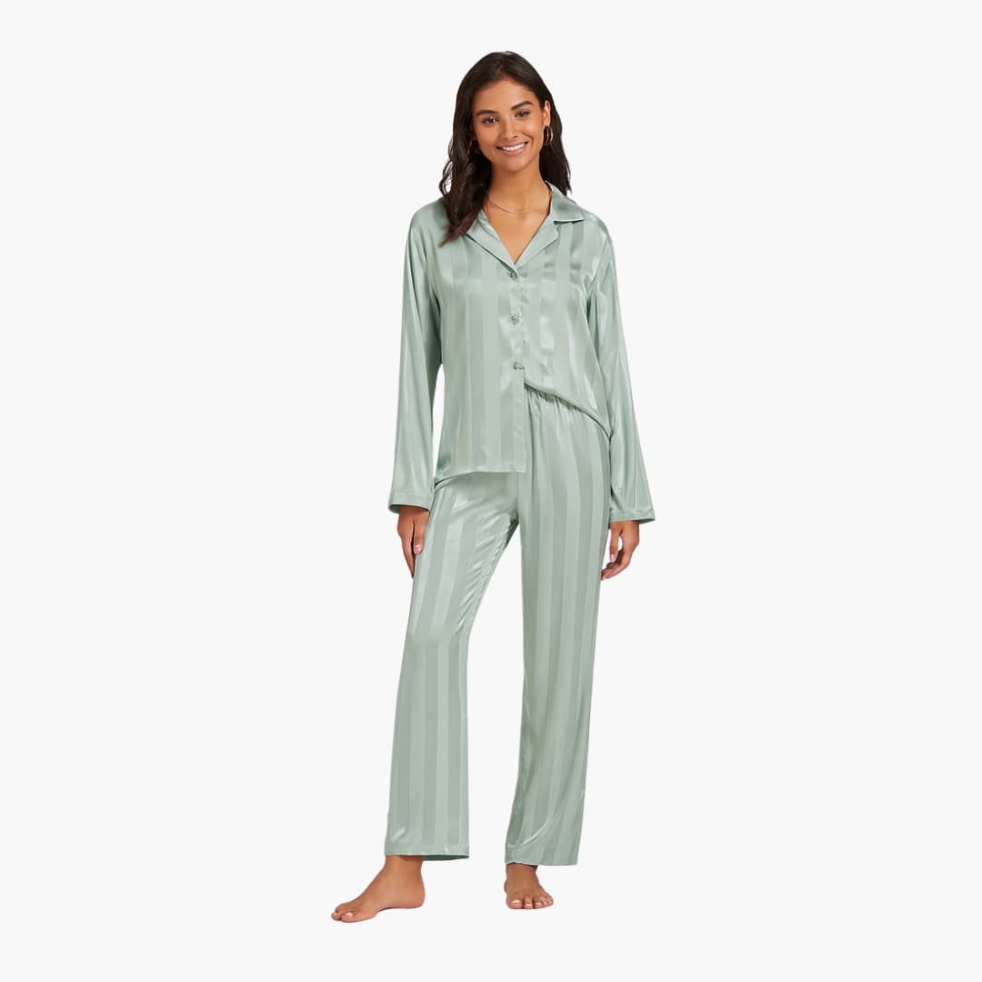 Damen Pyjama Set mit Hemd und Hose