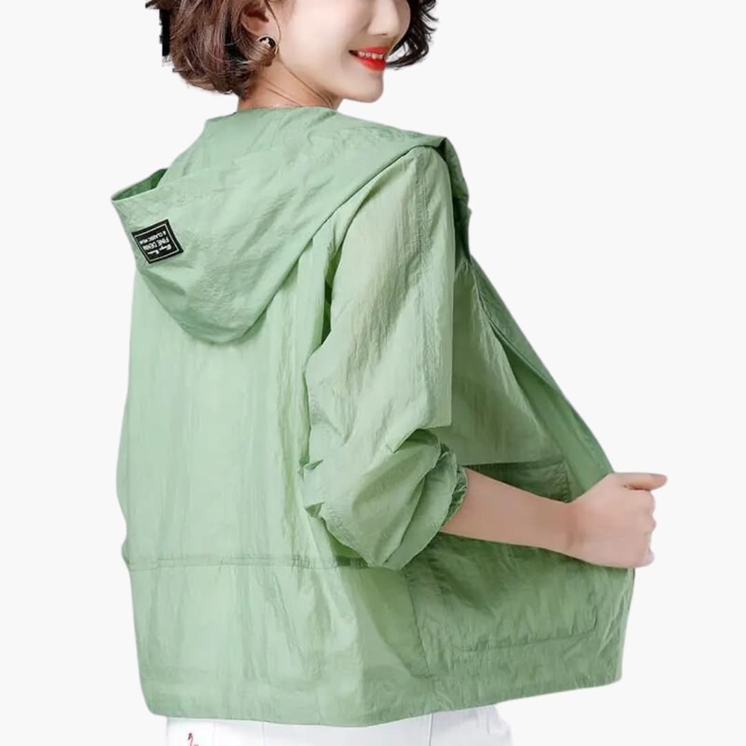 Damen Regenjacke mit Kapuze für Alltag und Freizeit