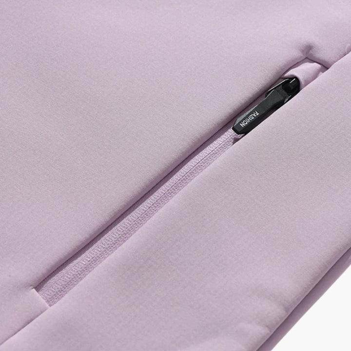 Damen Softshelljacke mit Kapuze und Reißverschluss