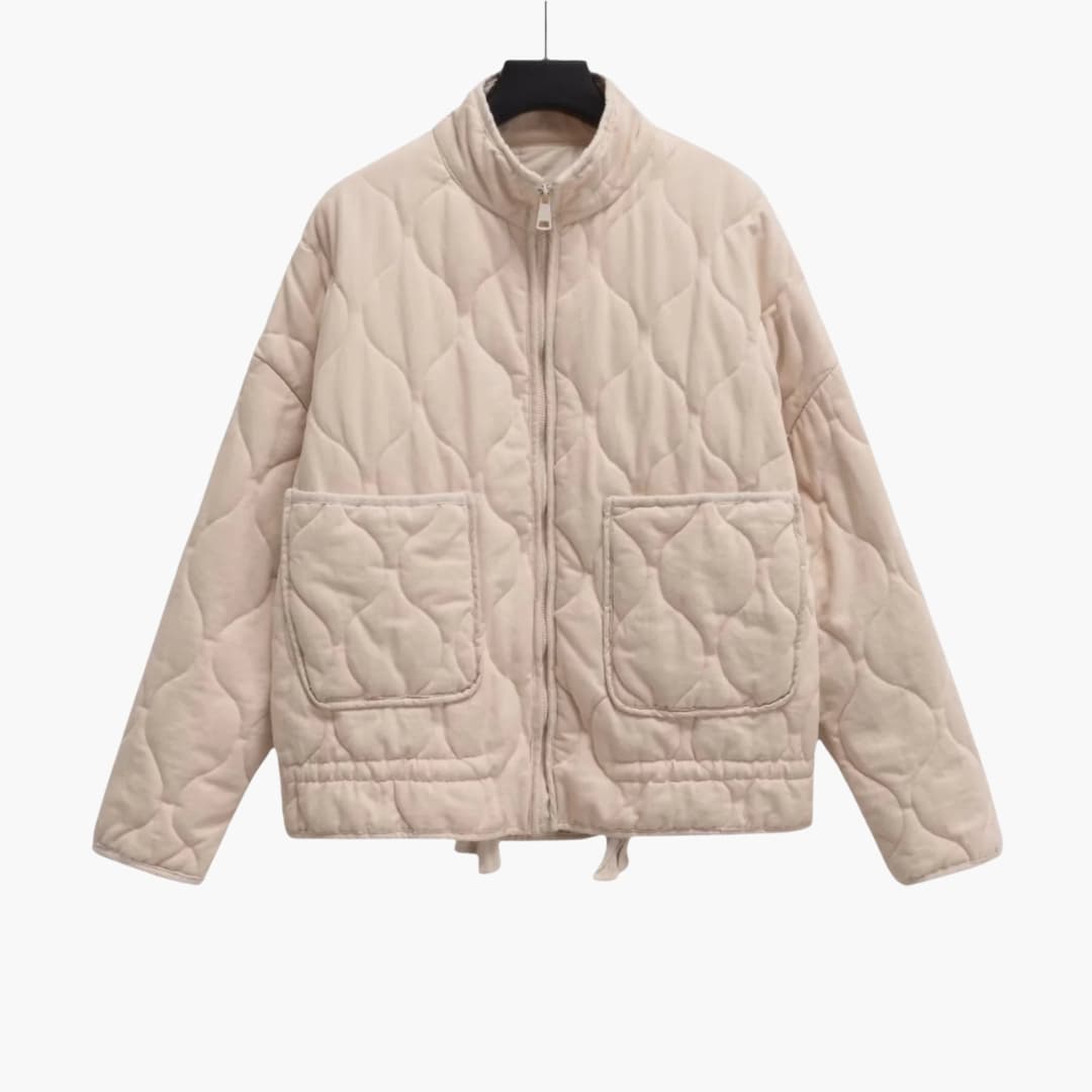 Damen Steppjacke mit Reißverschluss und Seitentaschen