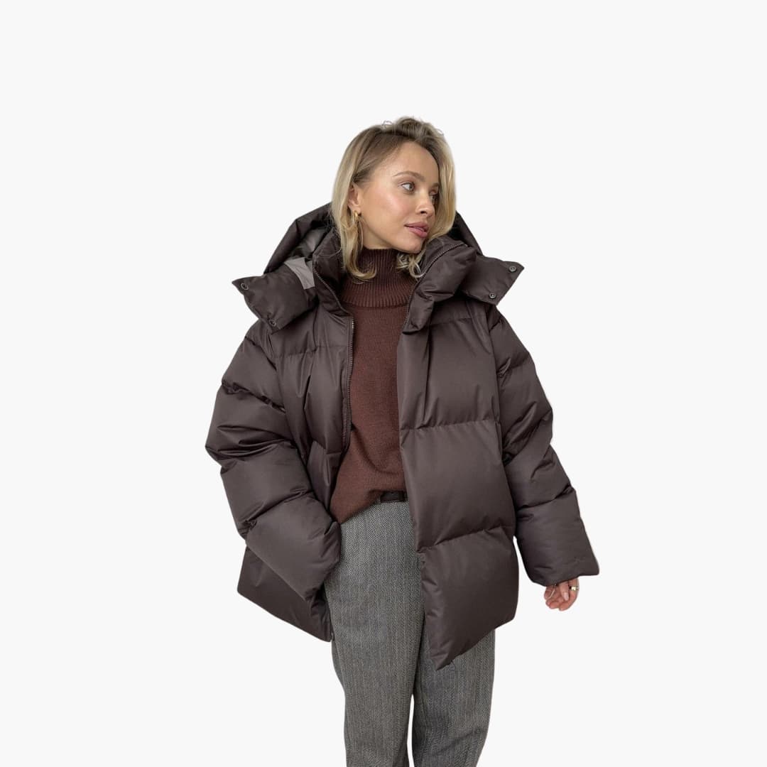 Damen Steppjacke mit hohem Kragen
