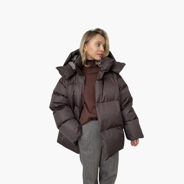Damen Steppjacke mit hohem Kragen