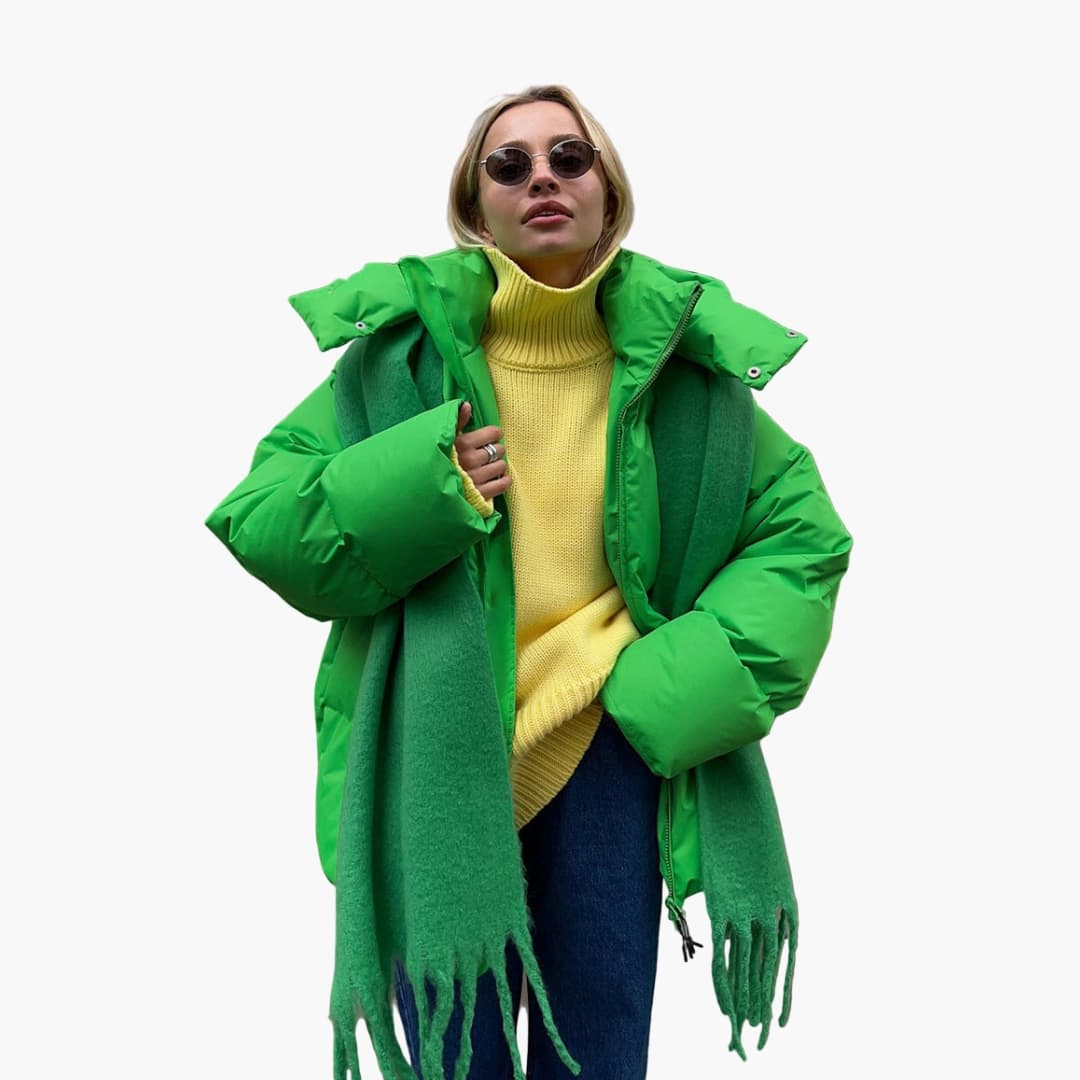 Damen Steppjacke mit hohem Kragen