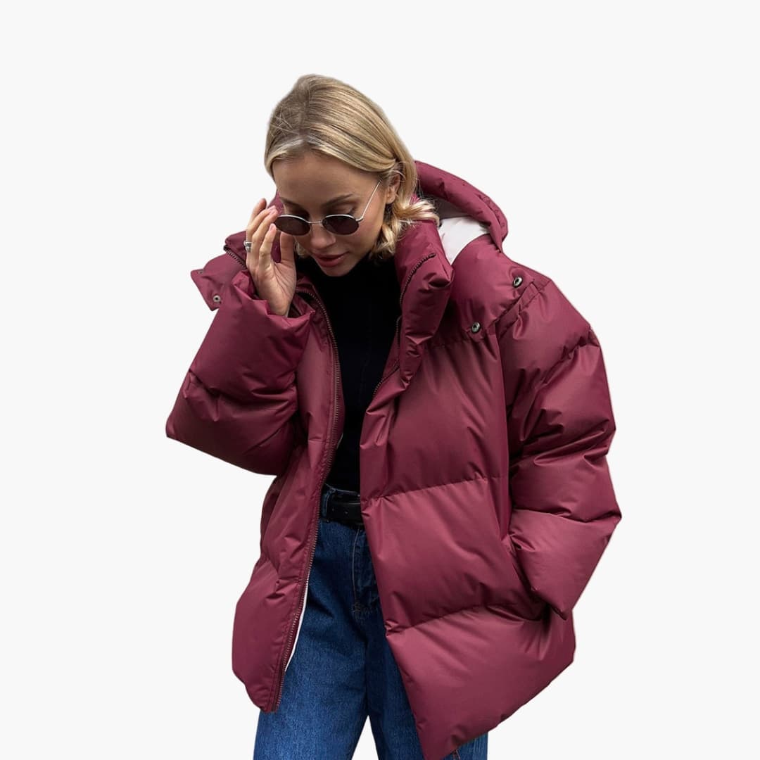 Damen Steppjacke mit hohem Kragen