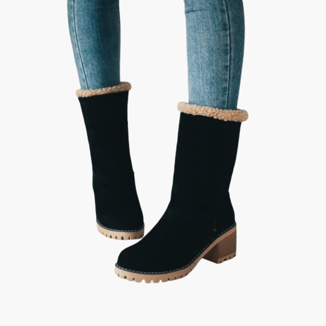 Damen Stiefel mit Blockabsatz