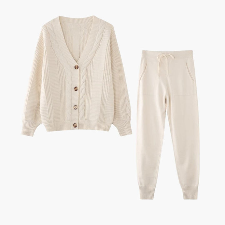 Damen Strick Set mit Cardigan