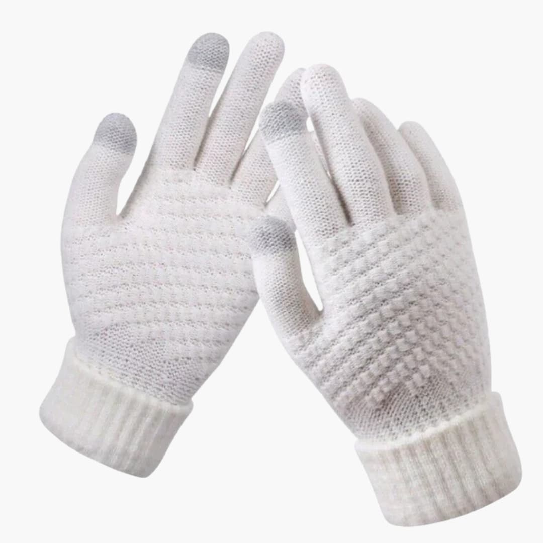 Damen Strickhandschuhe mit Touchfunktion und Innenschicht