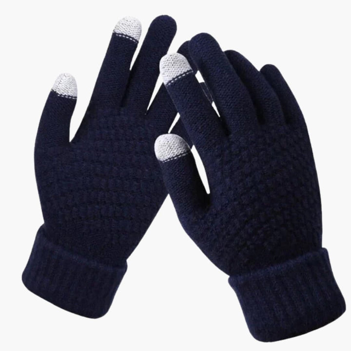 Damen Strickhandschuhe mit Touchfunktion und Innenschicht