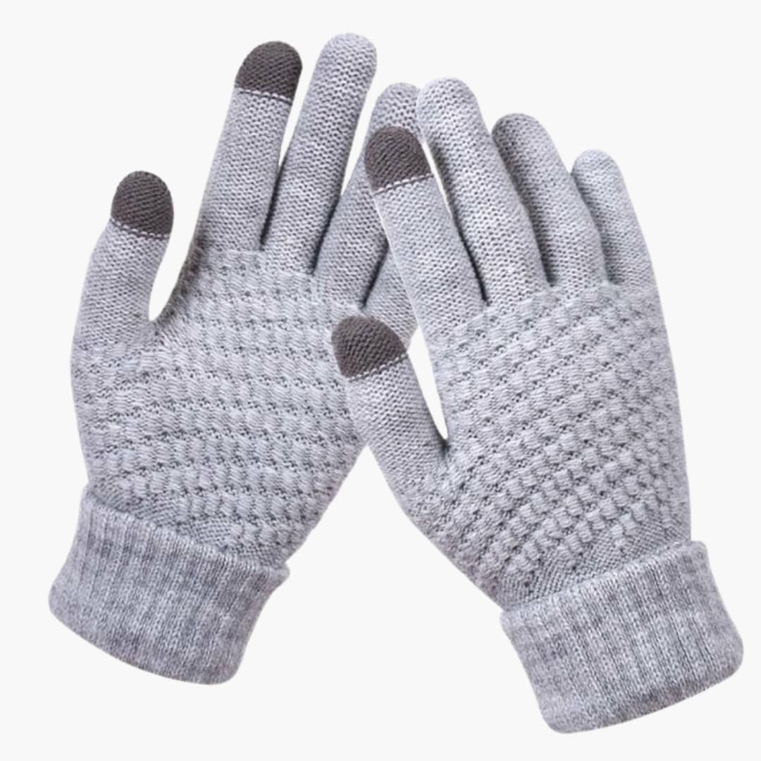 Damen Strickhandschuhe mit Touchfunktion und Innenschicht