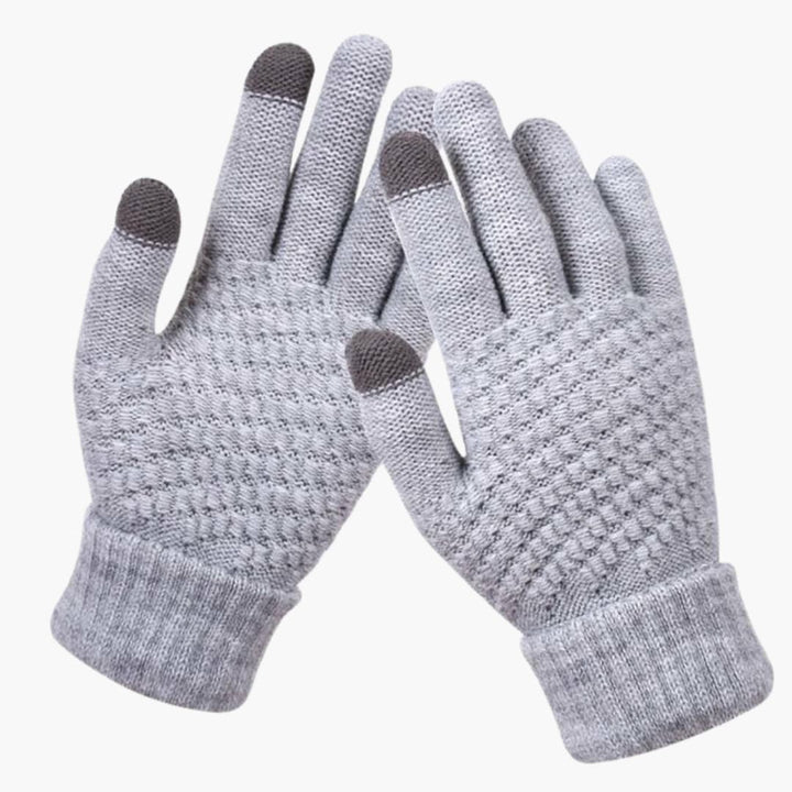 Damen Strickhandschuhe mit Touchfunktion und Innenschicht