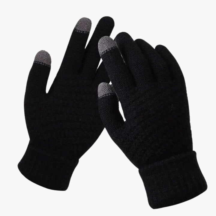 Damen Strickhandschuhe mit Touchfunktion und Innenschicht