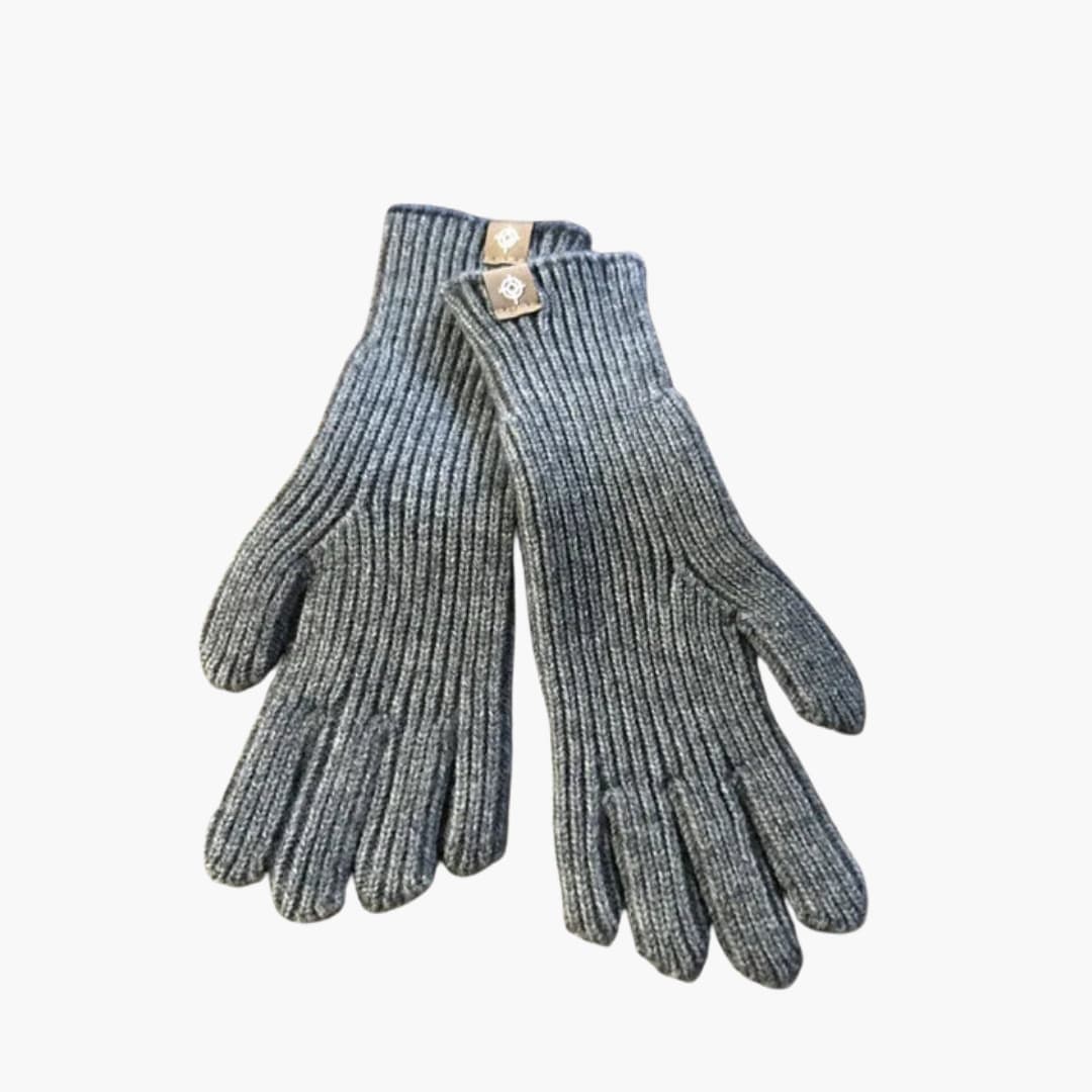Damen Strickhandschuhe mit Touchfunktion und elastischen Bündchen