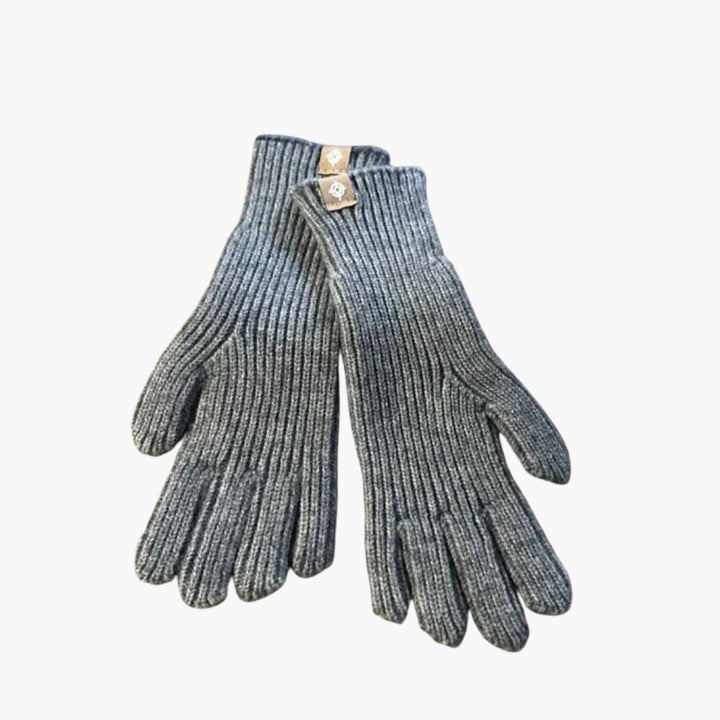 Damen Strickhandschuhe mit Touchfunktion und elastischen Bündchen