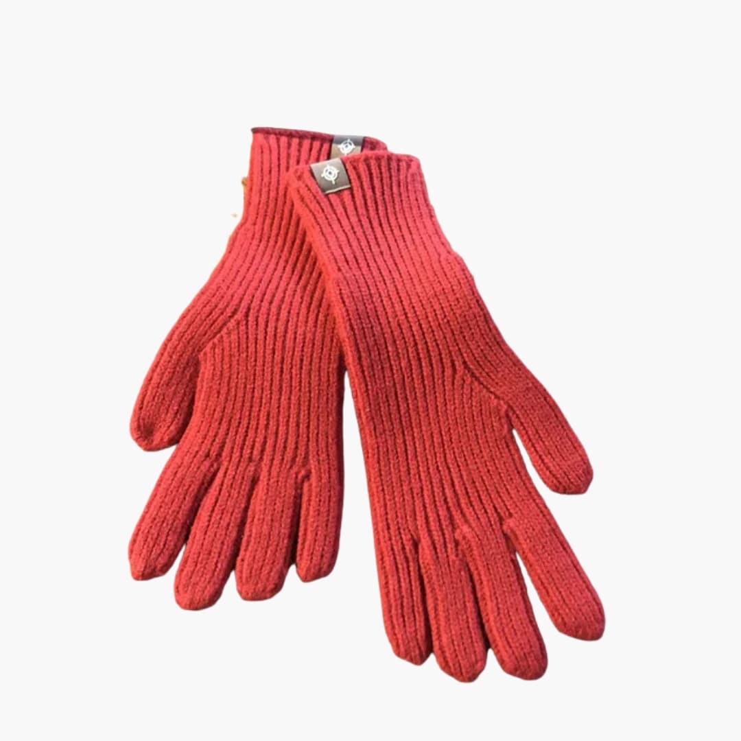 Damen Strickhandschuhe mit Touchfunktion und elastischen Bündchen