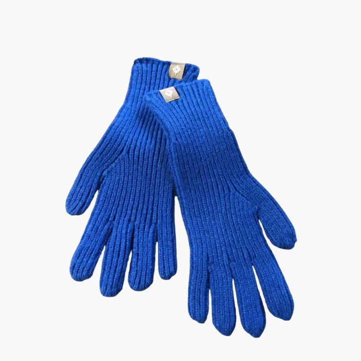 Damen Strickhandschuhe mit Touchfunktion und elastischen Bündchen