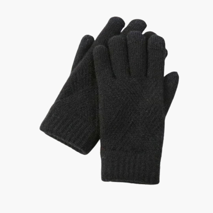 Damen Strickhandschuhe mit Touchfunktion und mehrschichtiger Innenseite