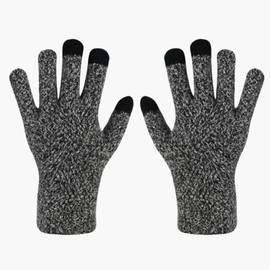 Damen Strickhandschuhe mit Touchfunktion und mehrschichtiger Innenseite