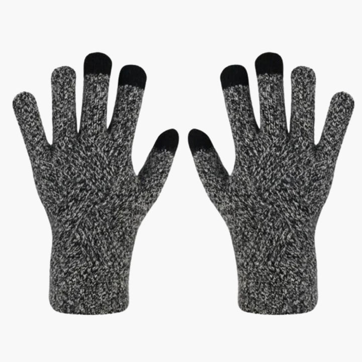 Damen Strickhandschuhe mit Touchfunktion und mehrschichtiger Innenseite