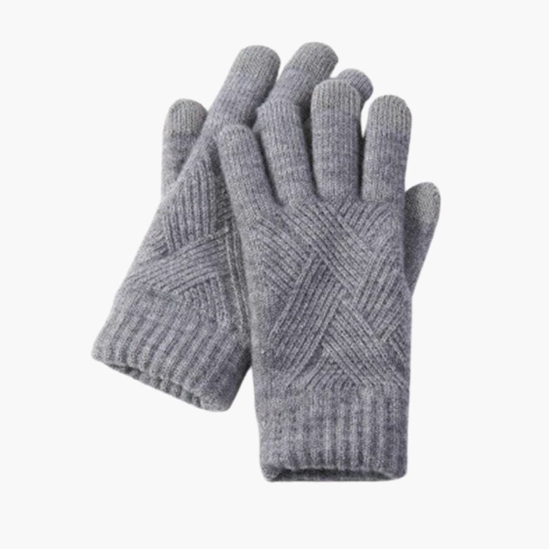 Damen Strickhandschuhe mit Touchfunktion und mehrschichtiger Innenseite