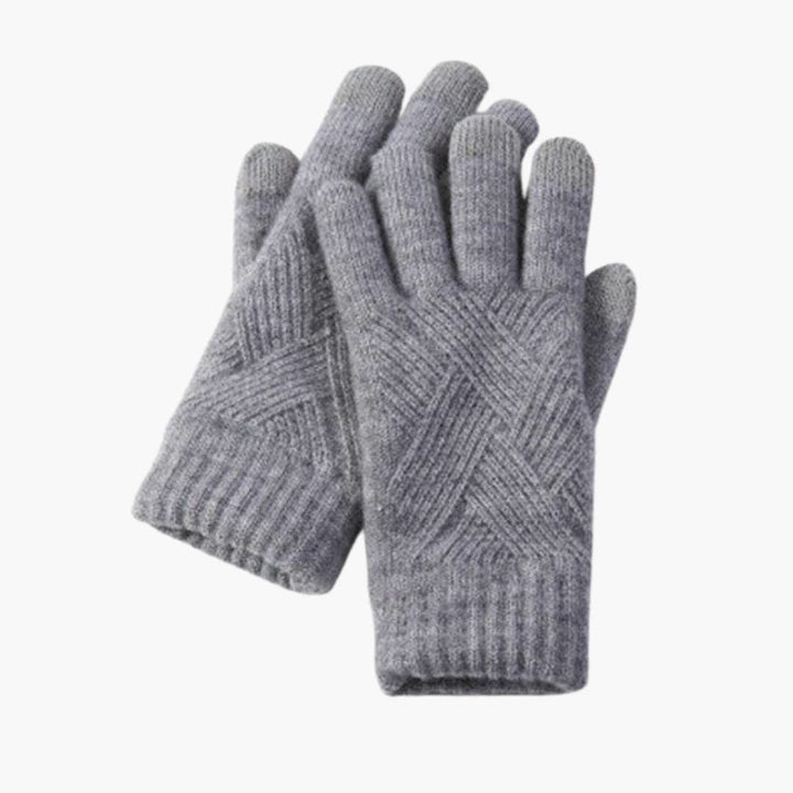 Damen Strickhandschuhe mit Touchfunktion und mehrschichtiger Innenseite