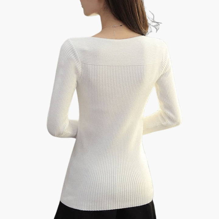 Damen Strickpullover mit langen Ärmeln