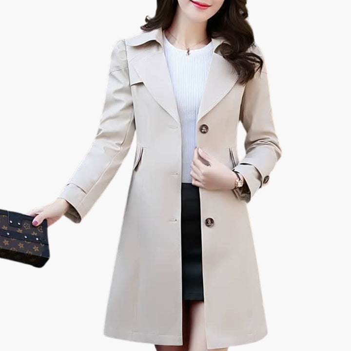 Damen Trenchcoat mit Reverskragen