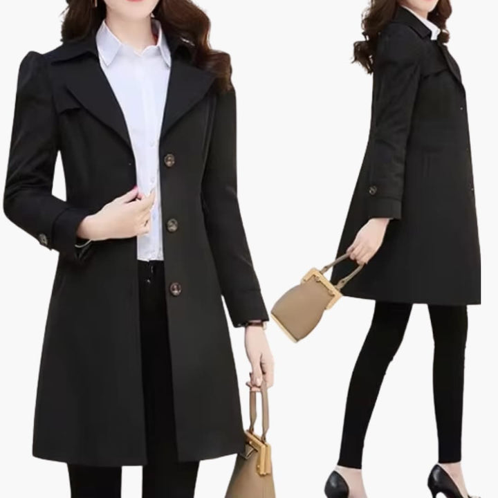Damen Trenchcoat mit Reverskragen