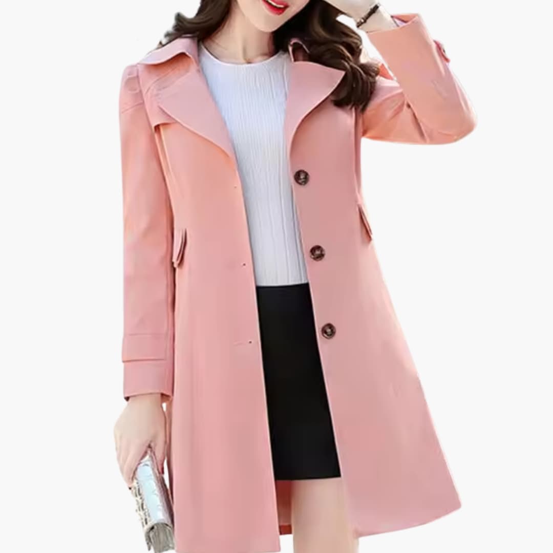 Damen Trenchcoat mit Reverskragen