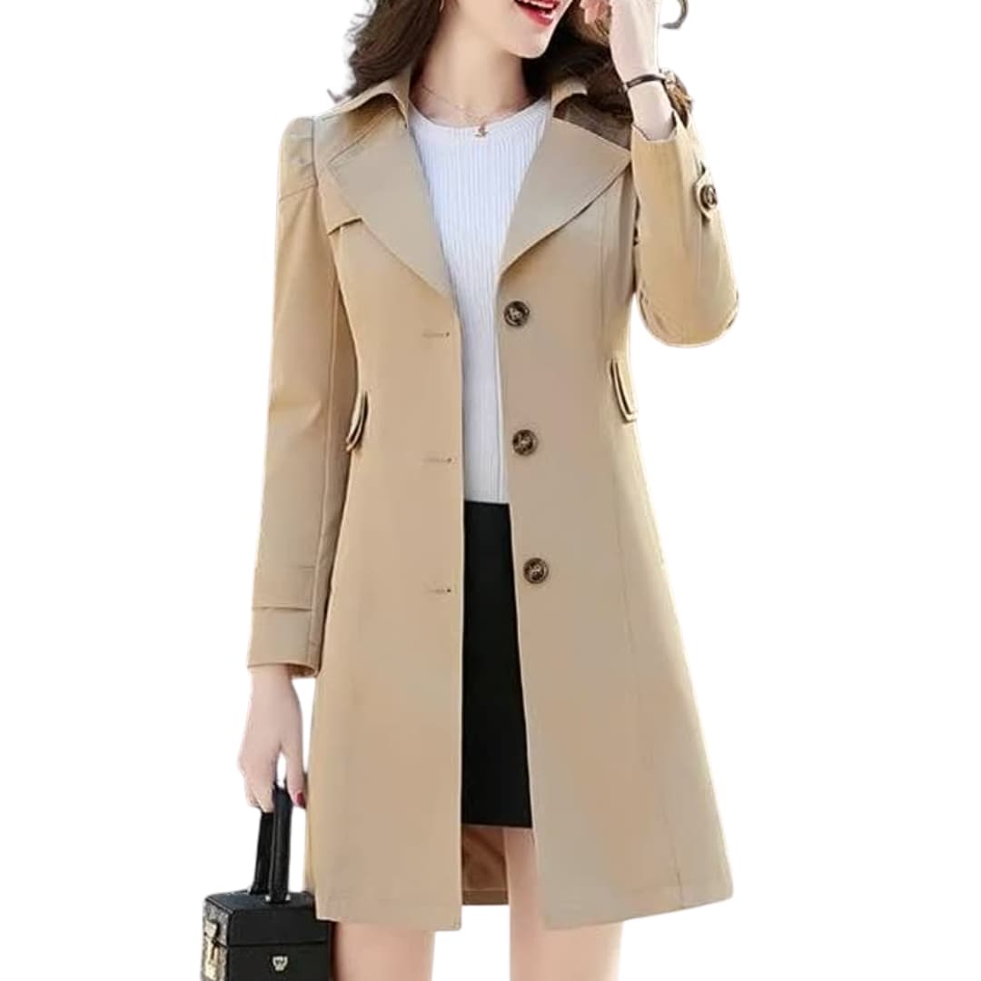 Damen Trenchcoat mit Reverskragen