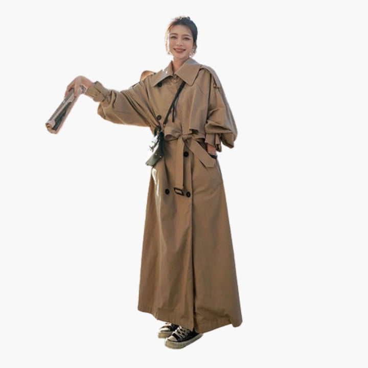 Damen Trenchcoat mit doppelter Knopfleiste