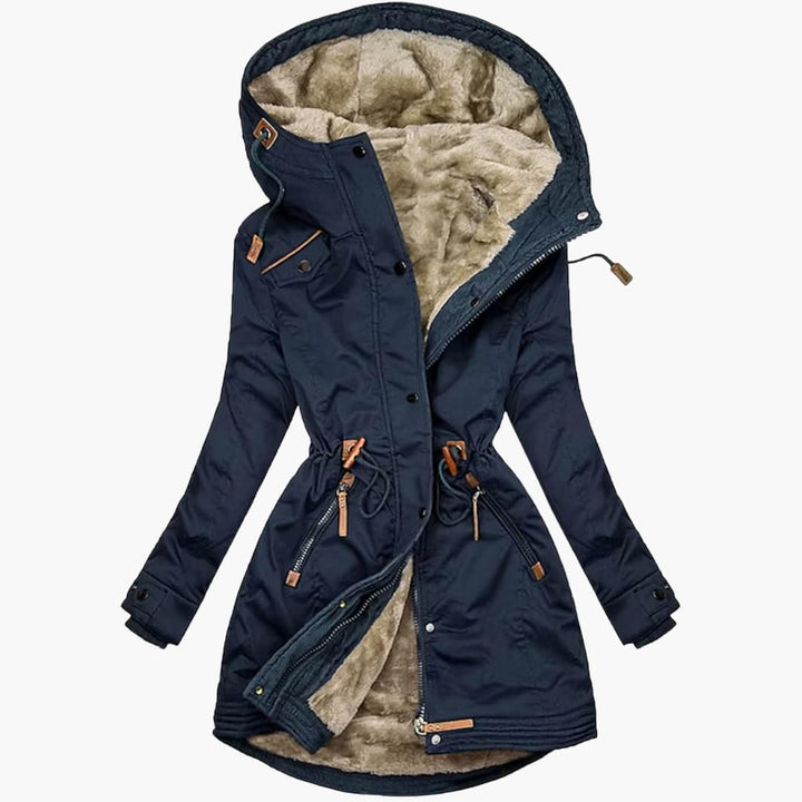 Damen Winterparka mit Kapuze und Taschen