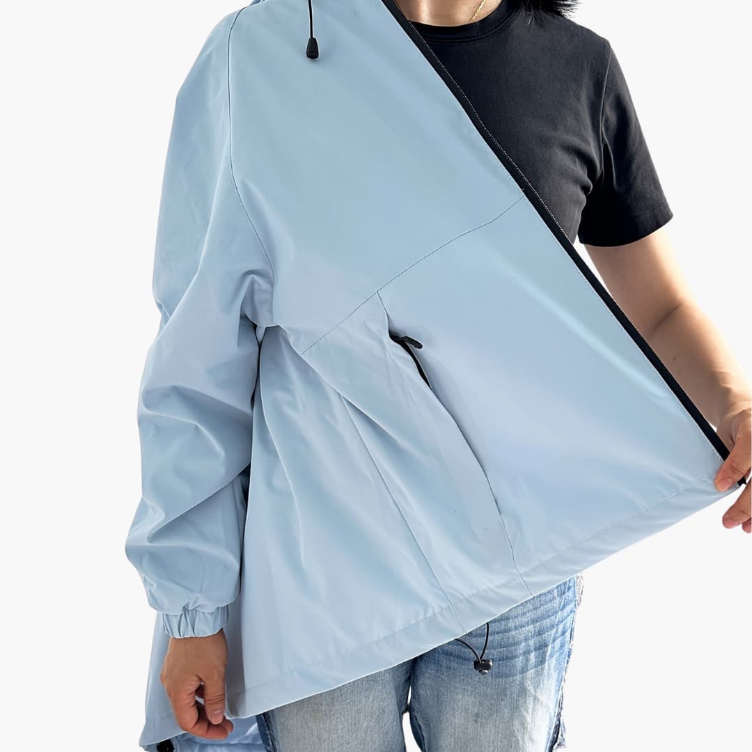 Damen jacke mit Kapuze und Reißverschlusstaschen