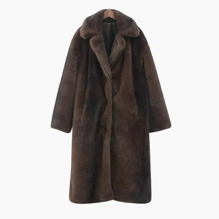 Damenmantel mit Stehkragen und langen Ärmeln