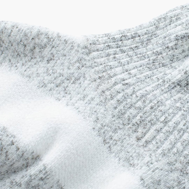 Damen pullover mit Rollkragen und Streifenmuster