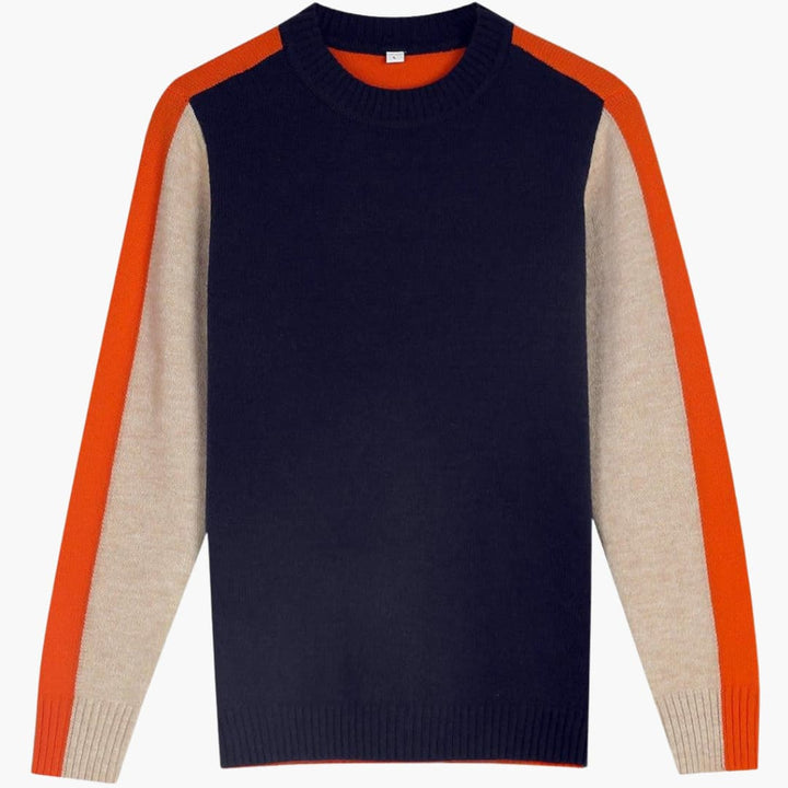 Damenpullover mit Rundhalsausschnitt und langen Ärmeln