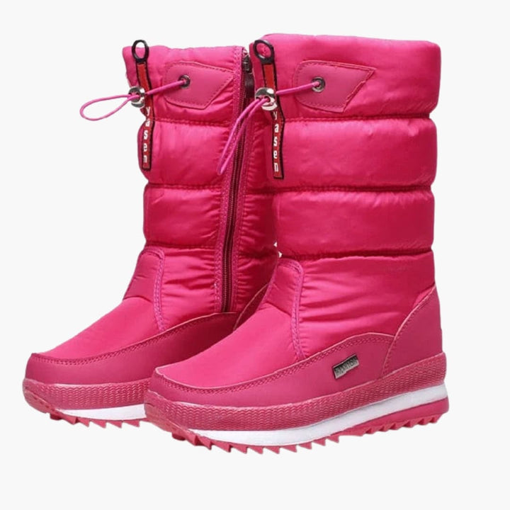 Damenstiefel mit Schnürverschluss und profilierter Laufsohle