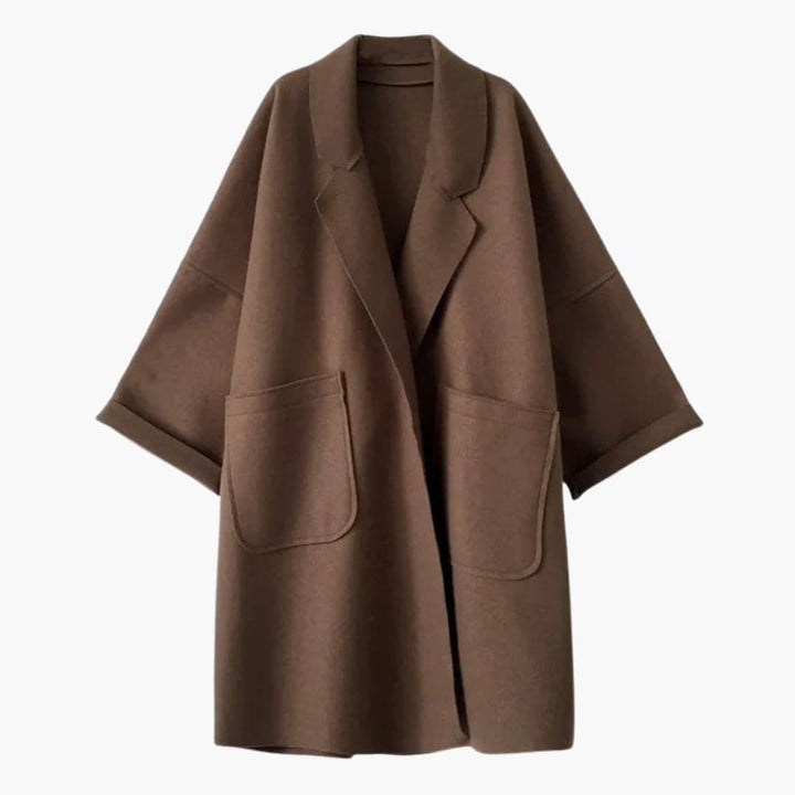 Damen Trenchcoat mit Reverskragen und Taillengürtel