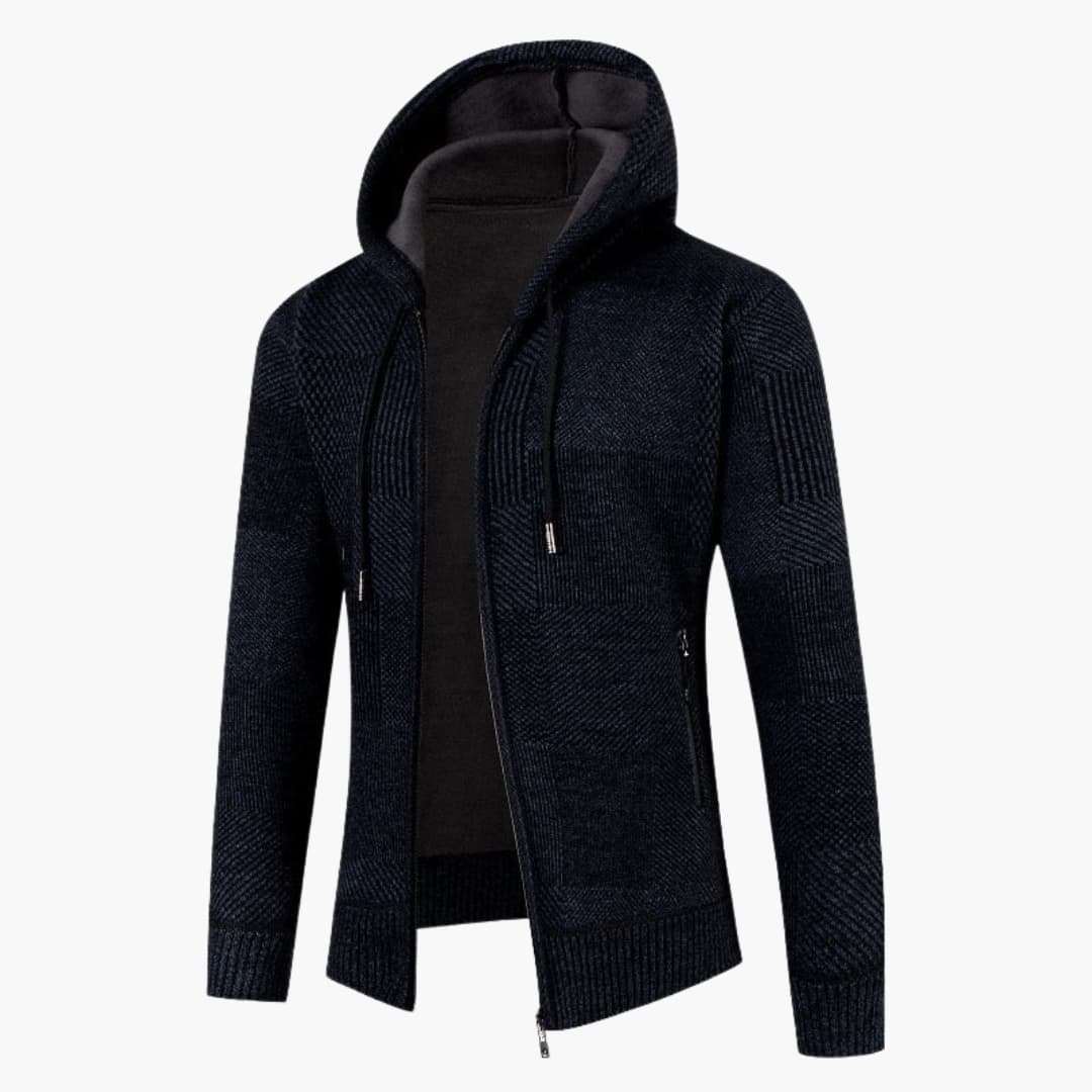 Herren Cardigan Hoodie mit Reißverschluss