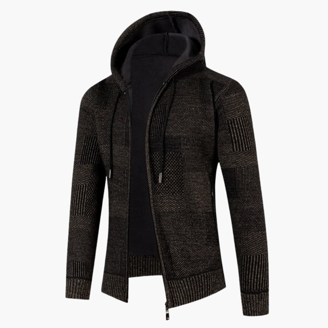 Herren Cardigan Hoodie mit Reißverschluss