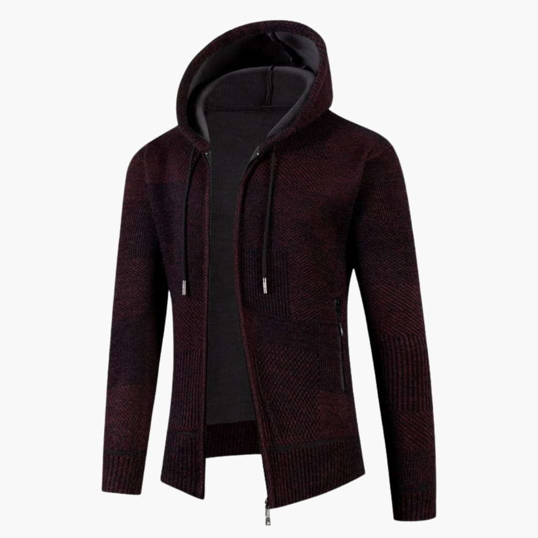 Herren Cardigan Hoodie mit Reißverschluss