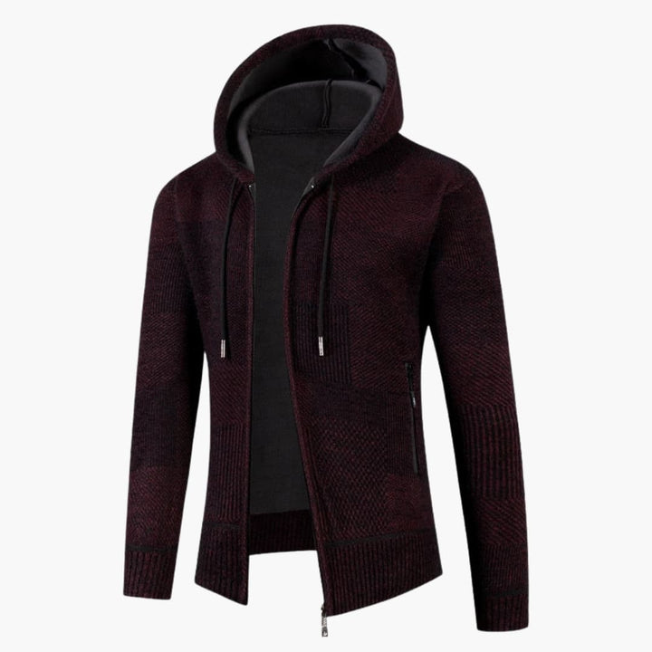 Herren Cardigan Hoodie mit Reißverschluss