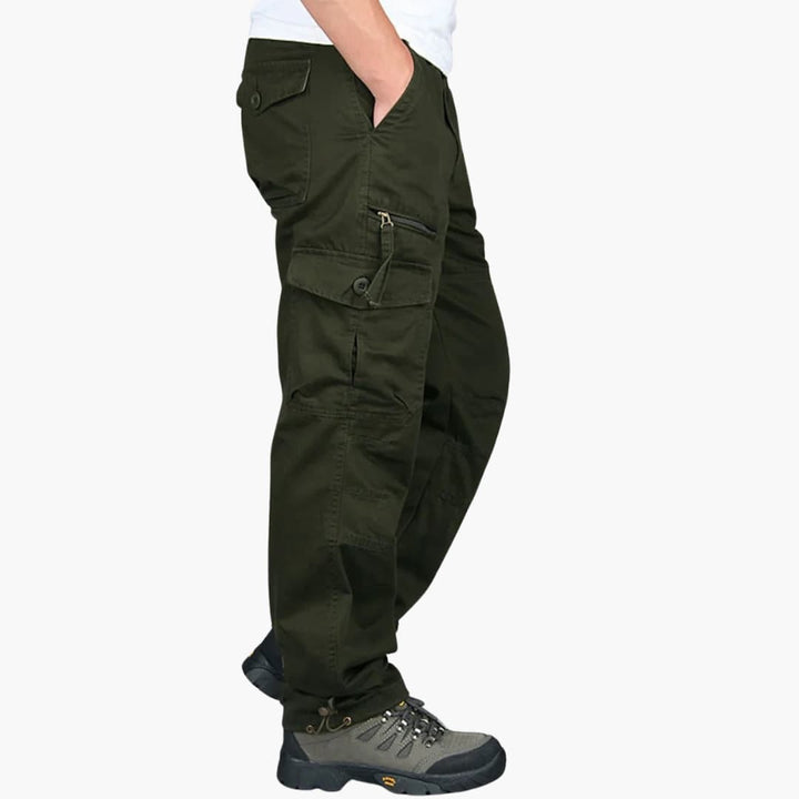 Herren Cargohose mit geradem Schnitt und Seitentaschen