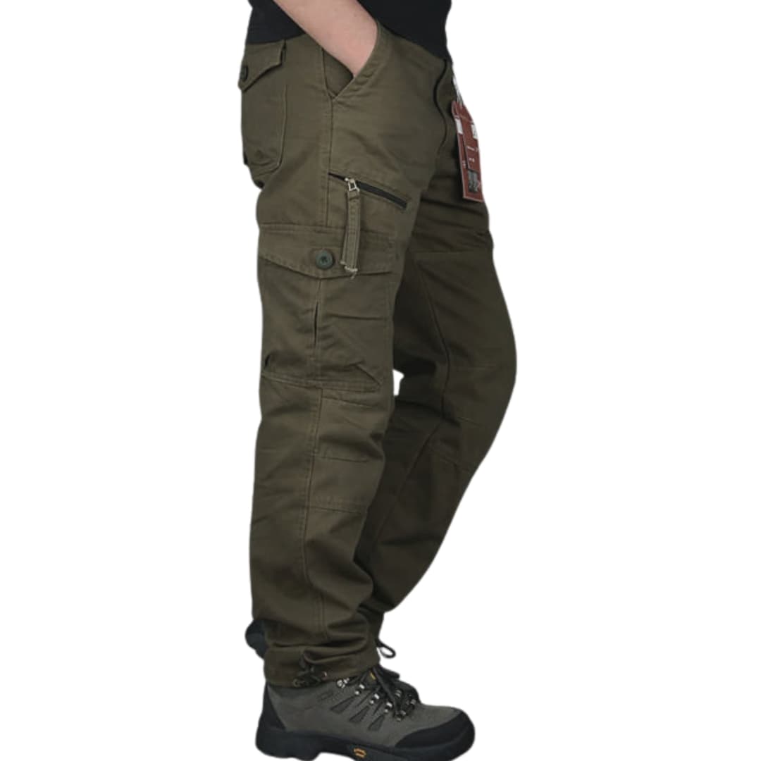 Herren Cargohose mit geradem Schnitt und Seitentaschen
