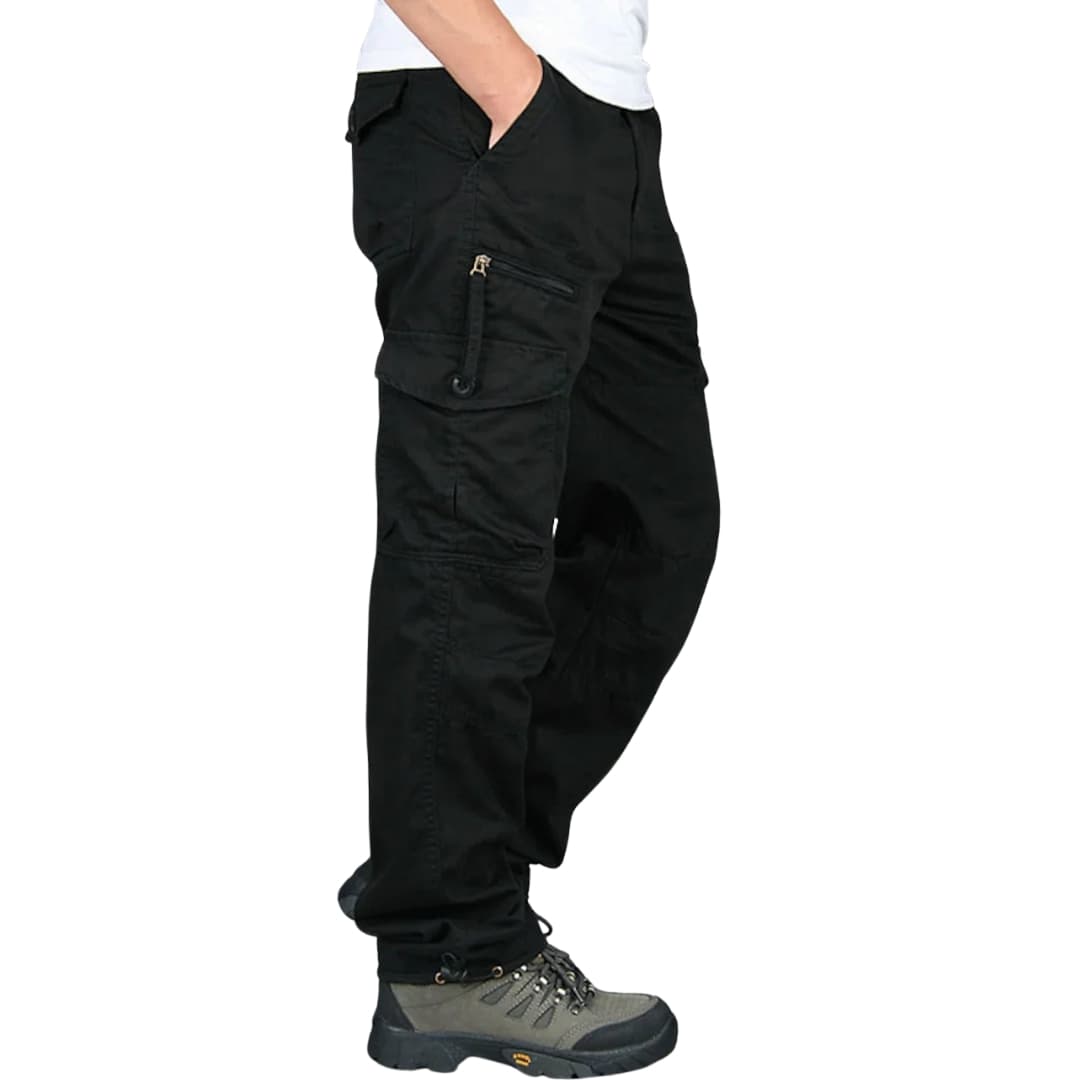 Herren Cargohose mit geradem Schnitt und Seitentaschen
