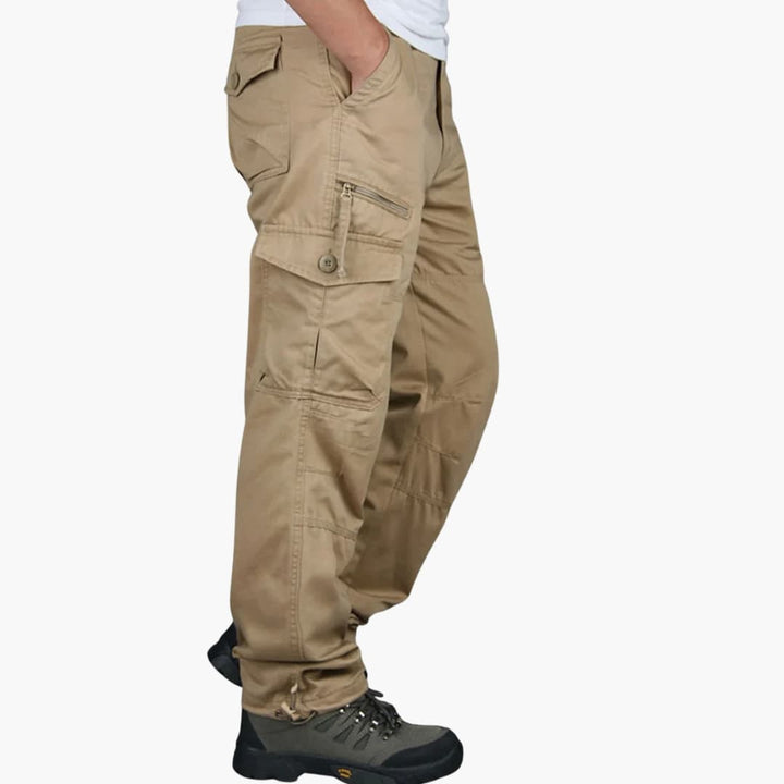 Herren Cargohose mit geradem Schnitt und Seitentaschen