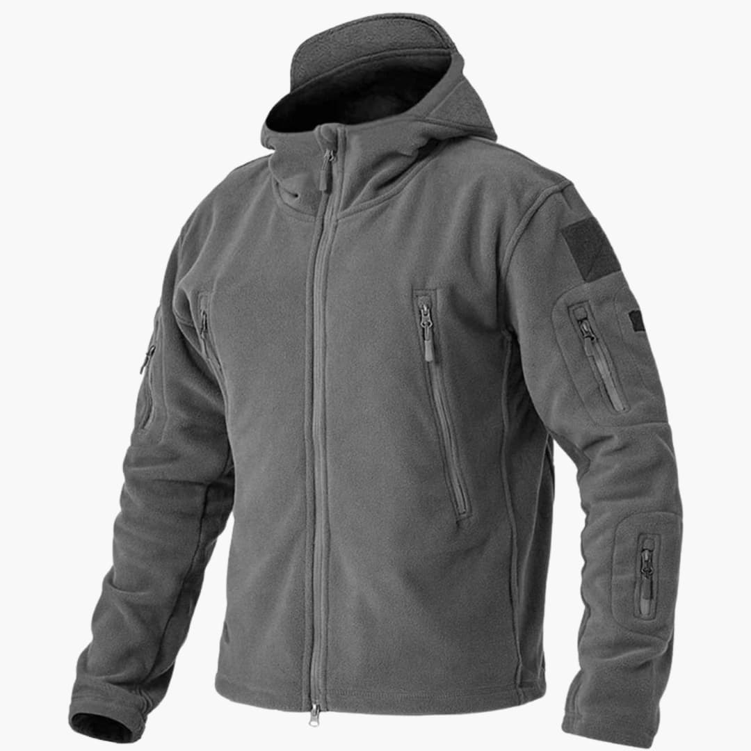 Herren Fleecejacke mit Reißverschluss und Seitentaschen