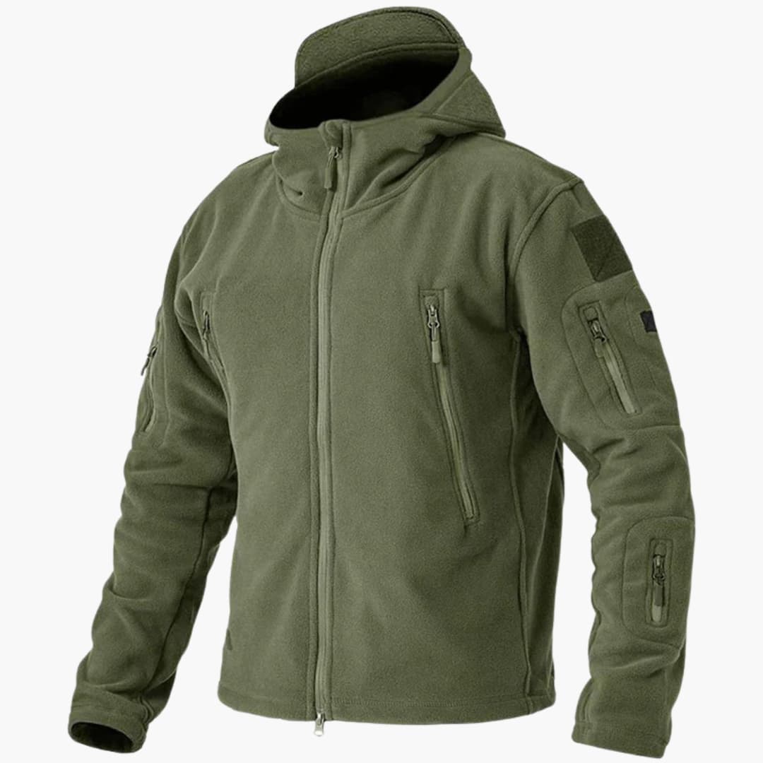 Herren Fleecejacke mit Reißverschluss und Seitentaschen